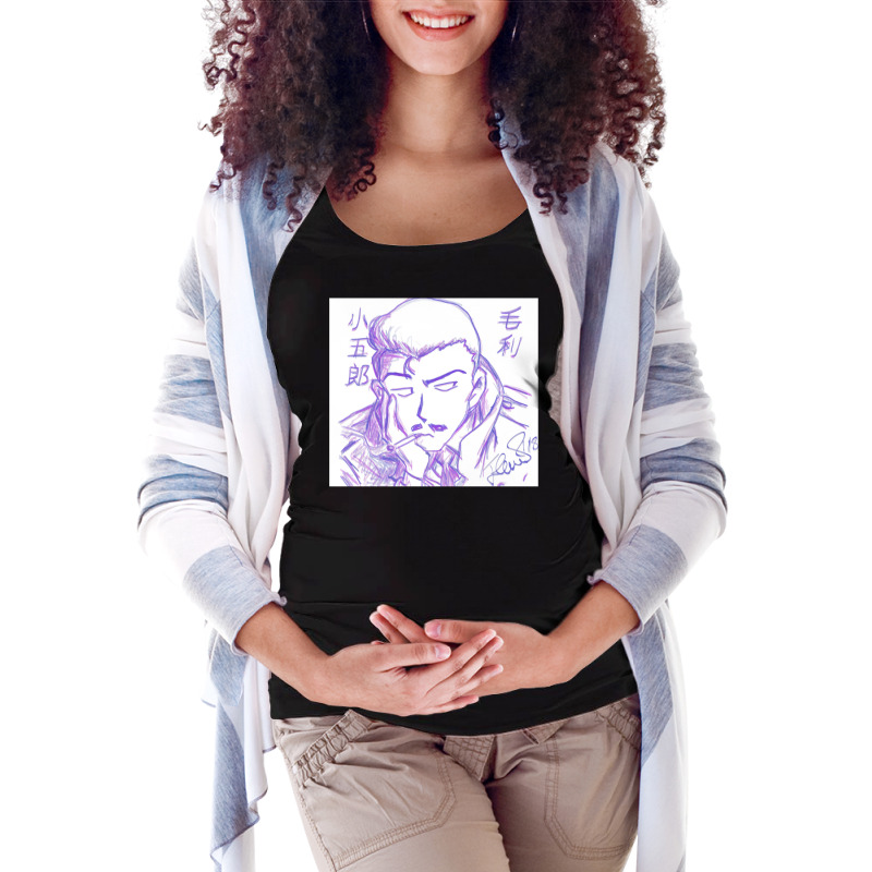 Detective Conan   Kogoro Mori Maternity Scoop Neck T-shirt by Minorityoxbird | Artistshot