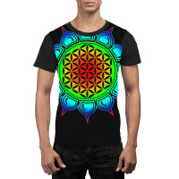 Flower Of Life   Heart Chakra Lotus Graphic T-shirt | Artistshot