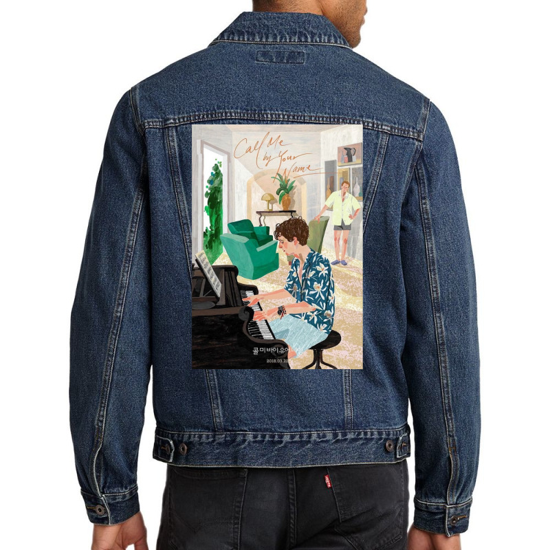 Call Me By Your Name Korean Poster Men Denim Jacket by gajanbasqesu | Artistshot