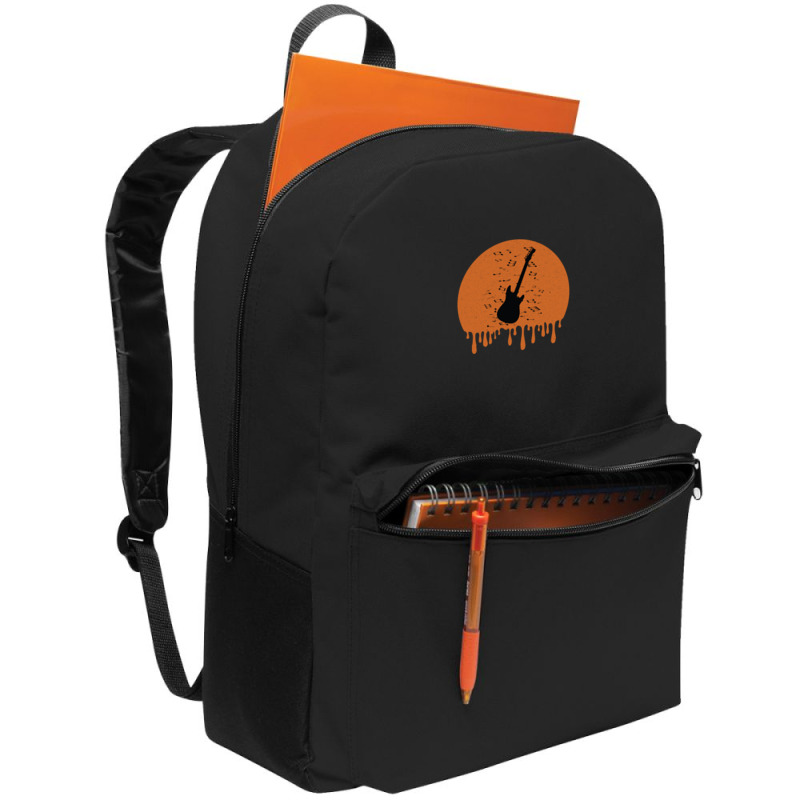 Retro Bass Guitar Dripping Backpack | Artistshot