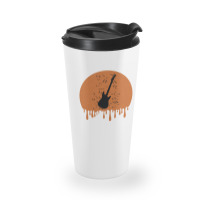 Retro Bass Guitar Dripping Travel Mug | Artistshot