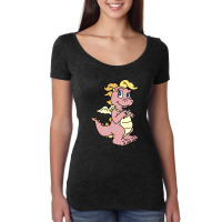 Dragon Tales Cassie Fan Art 1 Women's Triblend Scoop T-shirt | Artistshot