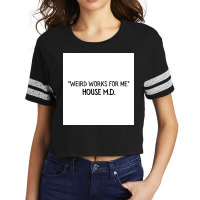 Weirs Work For Me Poster 80s Scorecard Crop Tee | Artistshot