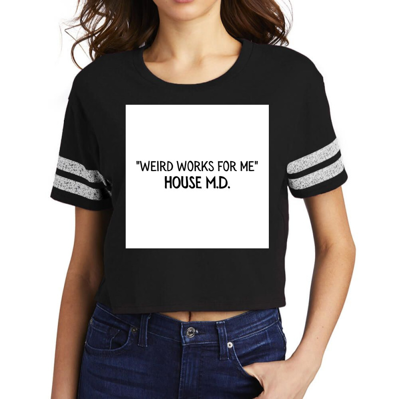 Weirs Work For Me Poster 80s Scorecard Crop Tee by rommibahandr | Artistshot