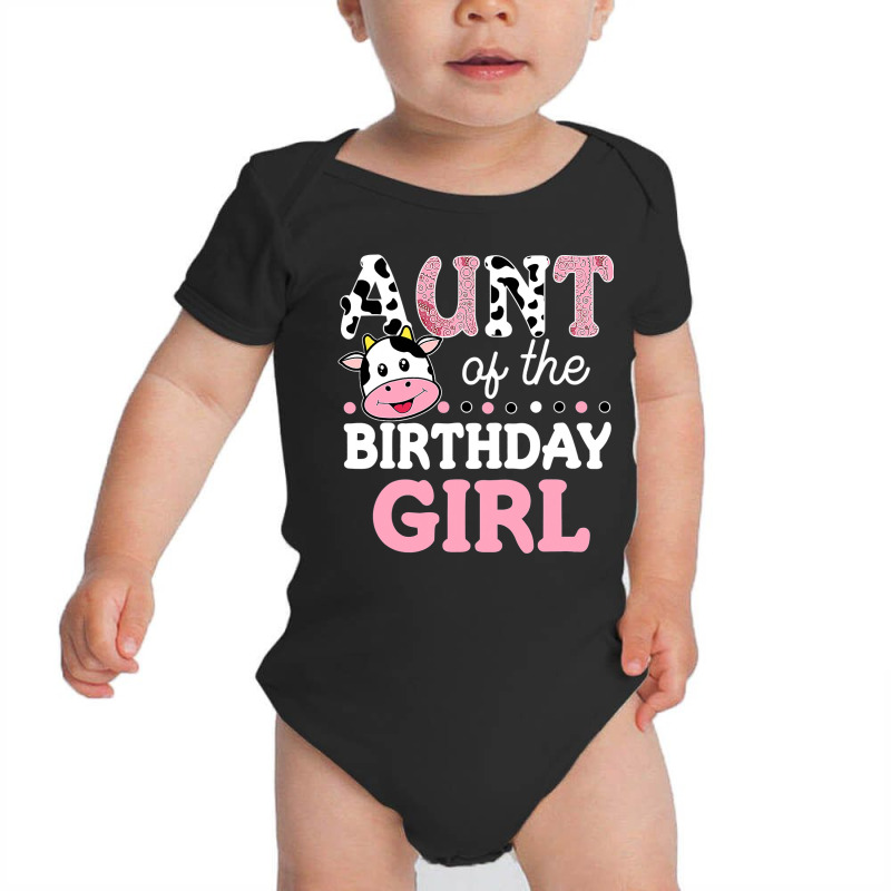 Aunt Of The Birthday Boy Aunt 1st Birthday Crew Farm Baby Bodysuit | Artistshot