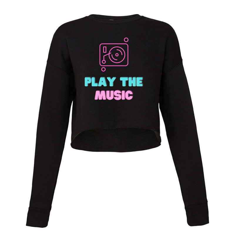 Simple Vinyl Record Player Cropped Sweater by CUSER3575 | Artistshot