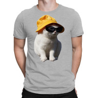 Bucket Hat Cat T-shirt | Artistshot