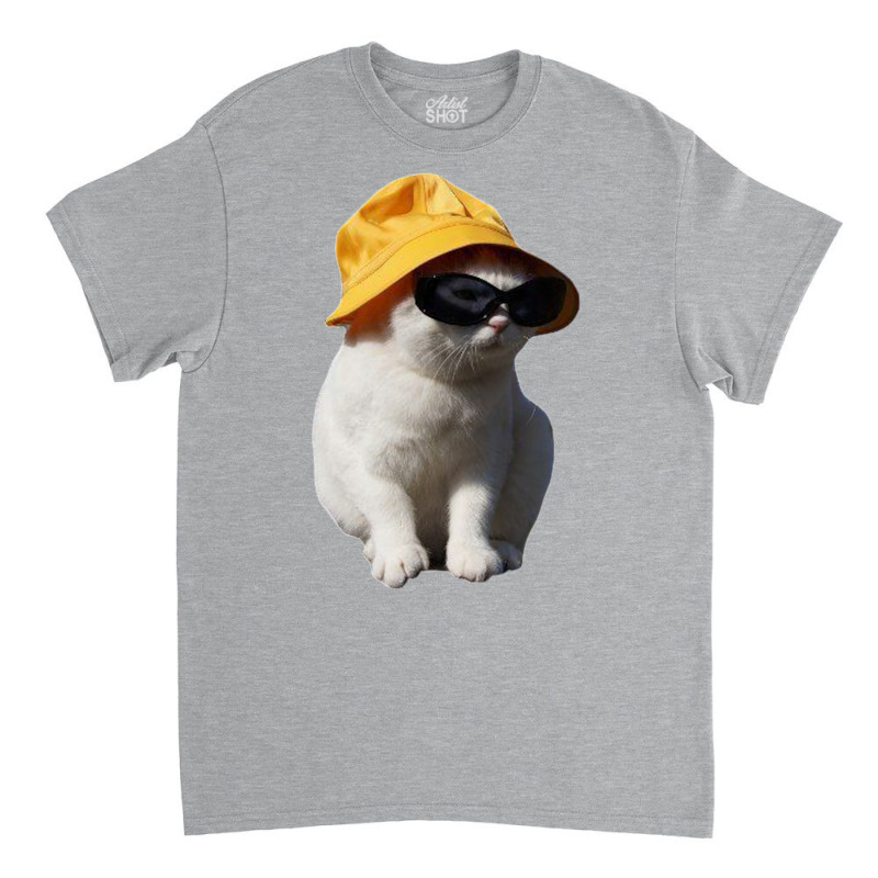 Bucket Hat Cat Classic T-shirt by inggaerzoahg | Artistshot