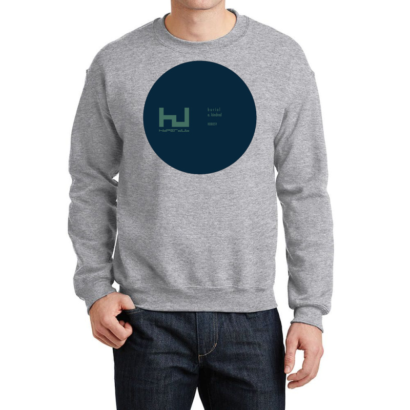 Burial   Kindred   Record Print Crewneck Sweatshirt by inggaerzoahg | Artistshot