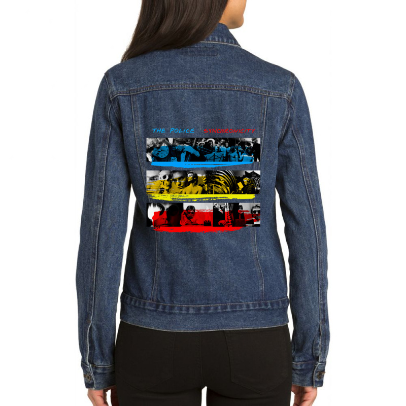 The Police Synchronicity Album Classic Ladies Denim Jacket by TerriWilliams | Artistshot