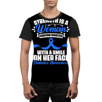 Woman Fighting Diabetes Warrior Diabetic Diabetes Awareness Graphic T-shirt | Artistshot