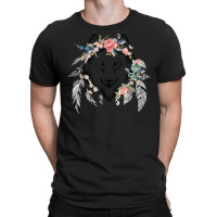 Ethnic Tribal Wolf Head Boho Feather Native American Hippie T Shirt T-shirt | Artistshot