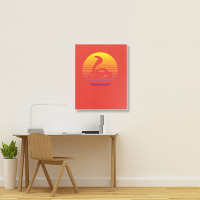 King Cobra Snake 80's Retro Vaporwave Portrait Canvas Print | Artistshot