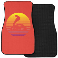 King Cobra Snake 80's Retro Vaporwave Front Car Mat | Artistshot