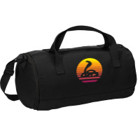 King Cobra Snake 80's Retro Vaporwave Duffel Bag | Artistshot