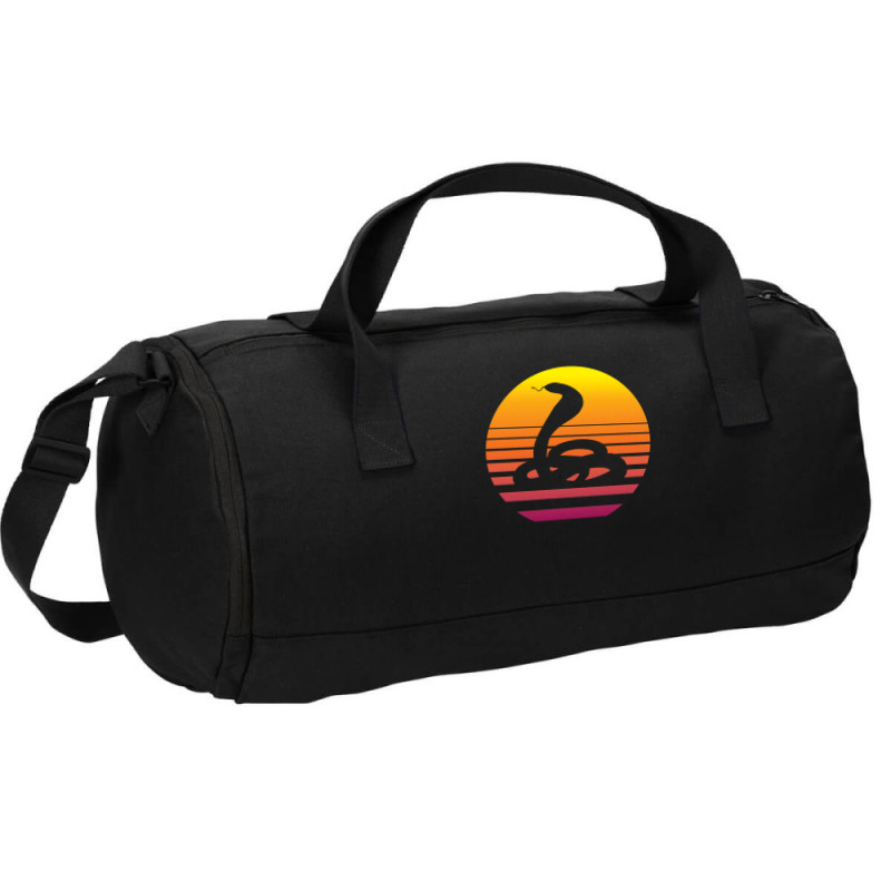 King Cobra Snake 80's Retro Vaporwave Duffel Bag | Artistshot