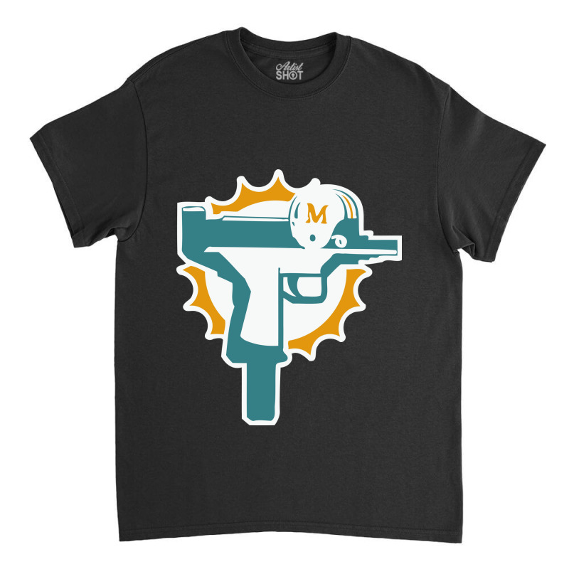 Miami Gun Dolphin Classic T-shirt | Artistshot