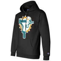 Miami Gun Dolphin Champion Hoodie | Artistshot