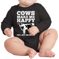 Cool Cow Art For Men Women Cow Farmer Dairy Cows Farm Animal T Shirt Long Sleeve Baby Bodysuit | Artistshot