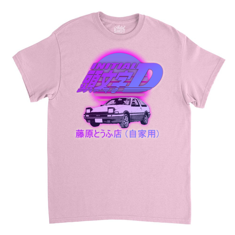 Initial D Ae86 Retro Synthwave Classic T-shirt by pernerdhiwary | Artistshot