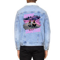 Hippie Sabotage Aesthetic Style Photo With Text Unisex Sherpa-lined Denim Jacket | Artistshot