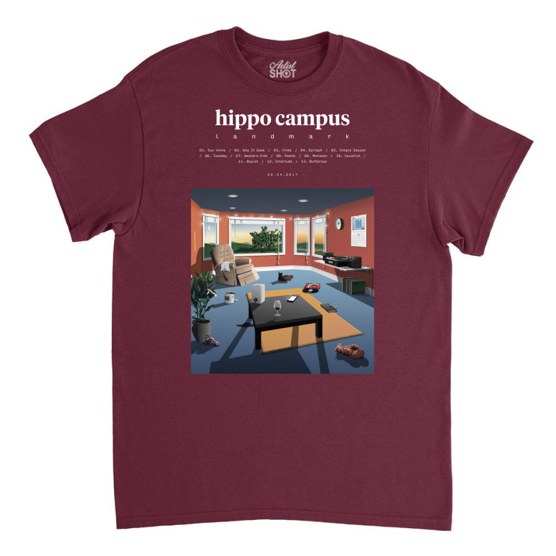 Hippo Campus   Landmark (2017) Music Album Cover Poster Classic T-shirt | Artistshot