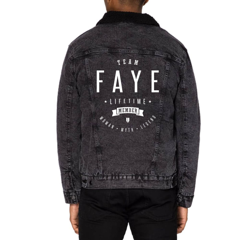 Fteam Faye Lifetime Member Unisex Sherpa-Lined Denim Jacket by cidolopez | Artistshot