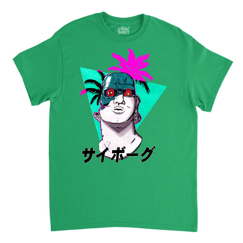 Greek Bust Cyborg Vaporwave Classic T-shirt by camojafurxhiv | Artistshot