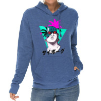 Greek Bust Cyborg Vaporwave Lightweight Hoodie | Artistshot