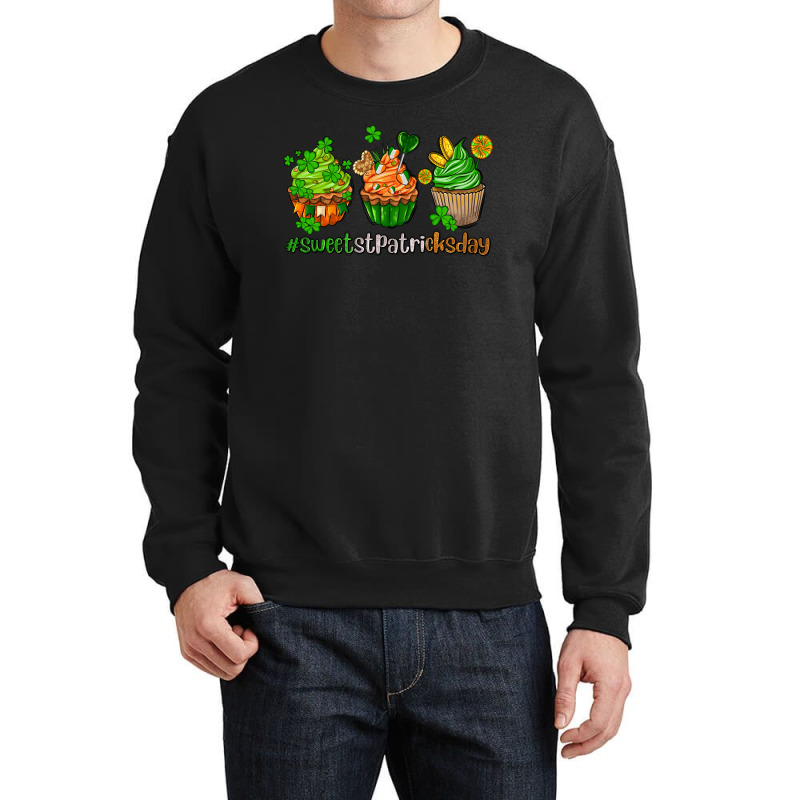 Sweet St Patricks Day Cupcake Crewneck Sweatshirt | Artistshot