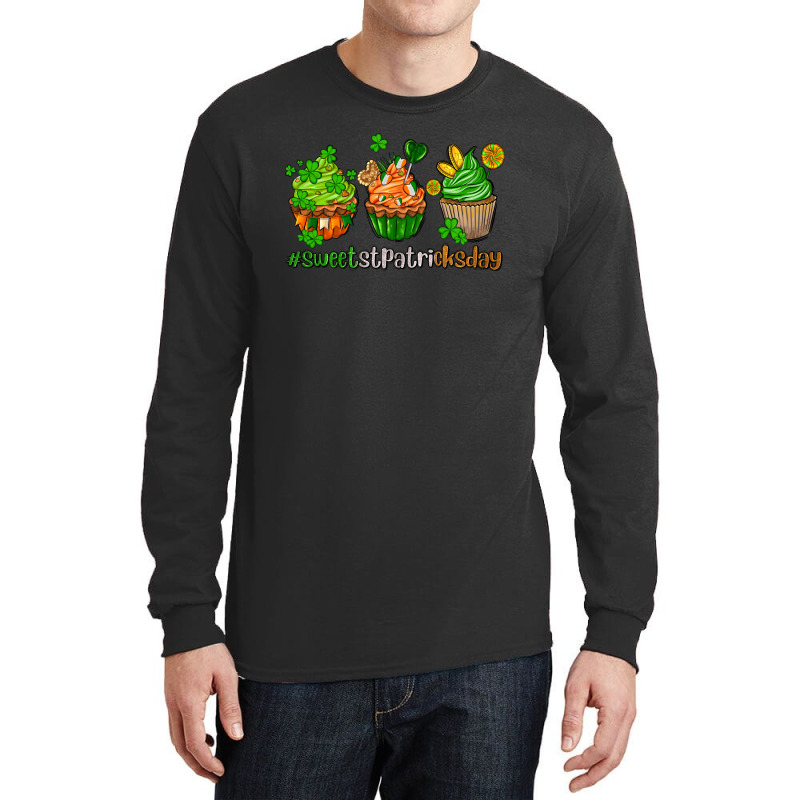 Sweet St Patricks Day Cupcake Long Sleeve Shirts | Artistshot