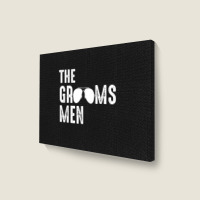 The Groomsmen Cool Shades Funny Bachelor Party Gift Landscape Canvas Print | Artistshot