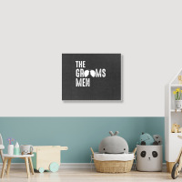 The Groomsmen Cool Shades Funny Bachelor Party Gift Landscape Canvas Print | Artistshot