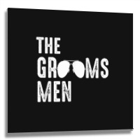 The Groomsmen Cool Shades Funny Bachelor Party Gift Metal Print Square | Artistshot