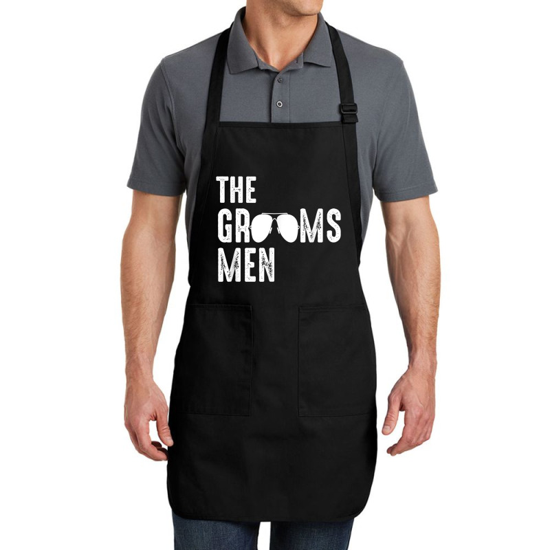 The Groomsmen Cool Shades Funny Bachelor Party Gift Full-length Apron | Artistshot