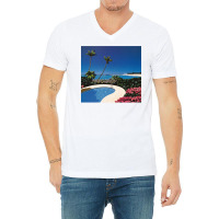 Hiroshi Nagai Art Print Poster Vaporwave Aesthetic Wallpaper V-neck Tee | Artistshot