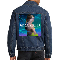 Green Serious Woman Men Denim Jacket | Artistshot