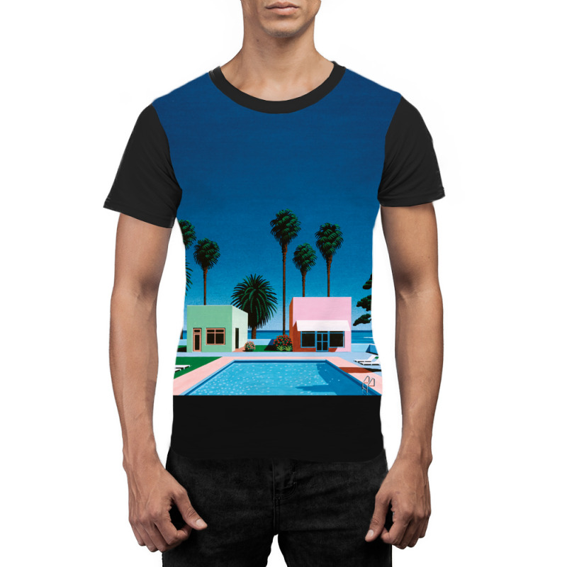 Hiroshi Nagai Art Print Poster Vaporwave Shirt Wallpaper Graphic T-shirt | Artistshot