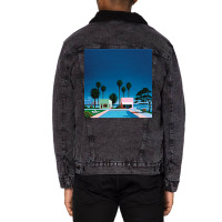 Hiroshi Nagai Art Print Poster Vaporwave Shirt Wallpaper Unisex Sherpa-lined Denim Jacket | Artistshot