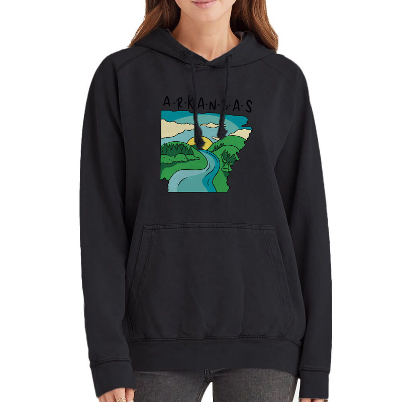 Limited Edition Arkansas Nature Landscape Vintage Hoodie by Ledford Leslie | Artistshot