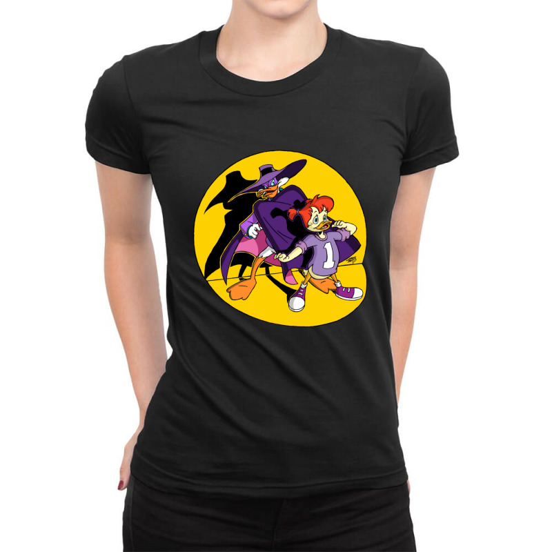 Duck And Sidekick 1 Ladies Fitted T-Shirt by IsabelConstance | Artistshot