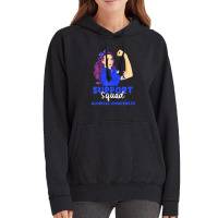 Support Squad Blue Warrior Alopecia Awareness Women Vintage Hoodie | Artistshot