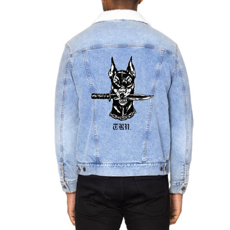 City Morgue Unisex Sherpa-Lined Denim Jacket by ALVINTRIMBLE | Artistshot