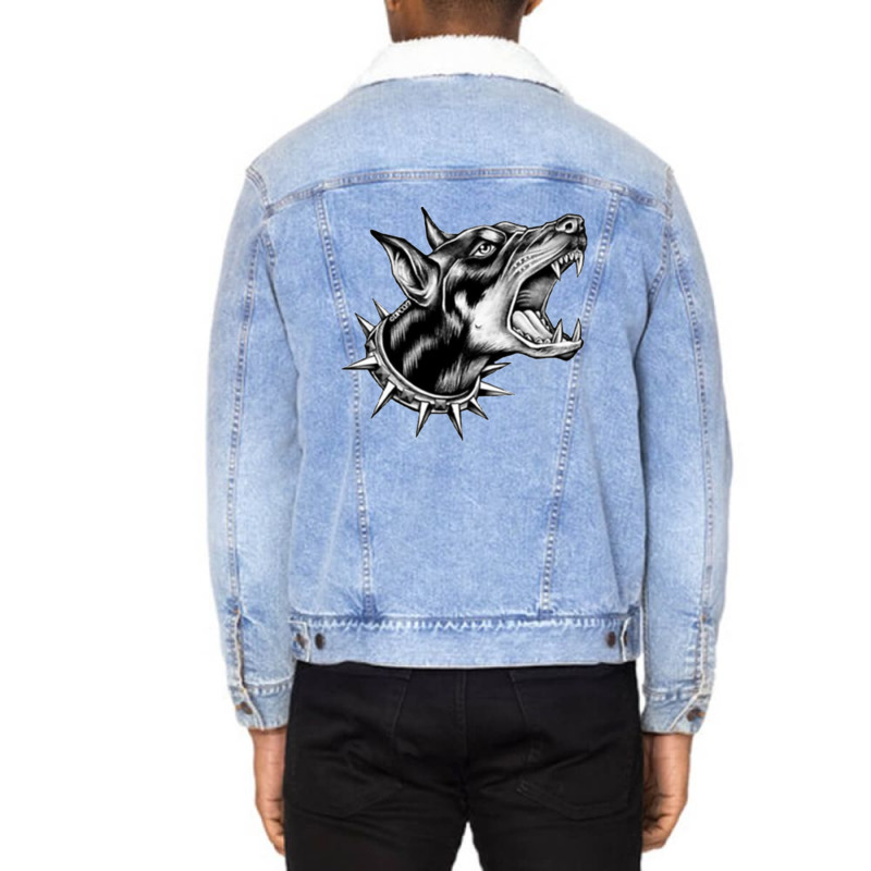 City Morgue Prints Unisex Sherpa-Lined Denim Jacket by ALVINTRIMBLE | Artistshot