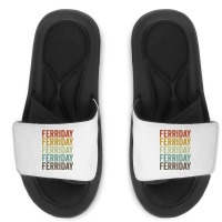 Ferriday City Retro T Shirt Slide Sandal | Artistshot