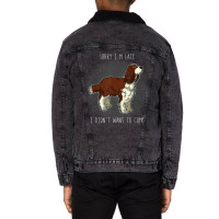 English Springer Spaniel Dog Breed T Shirt Unisex Sherpa-lined Denim Jacket | Artistshot