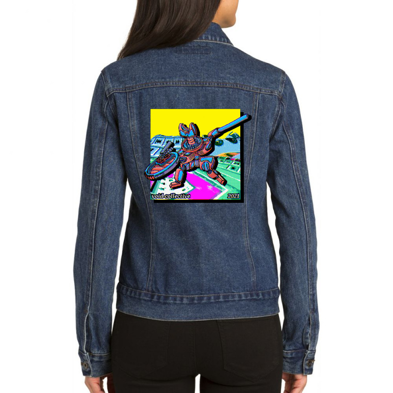 Limited Edition Bionic Warrior Ladies Denim Jacket by Milne Charlton | Artistshot