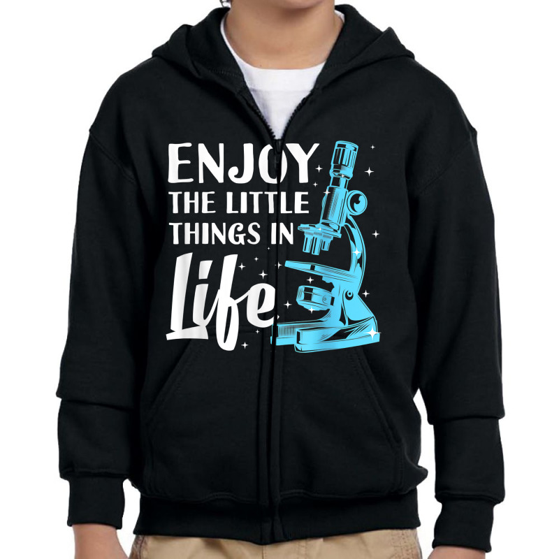 Funny Microscope, Microbiologists Biology Nerd Science Lab T Shirt Youth Zipper Hoodie | Artistshot