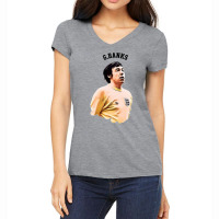 Legends Of The Beautiful Game Cartoon Collection Legends Gordon Banks Women's V-neck T-shirt | Artistshot