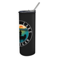 Limited Edition Beebe Lake Fishing Michigan Sunset Skinny Tumbler | Artistshot